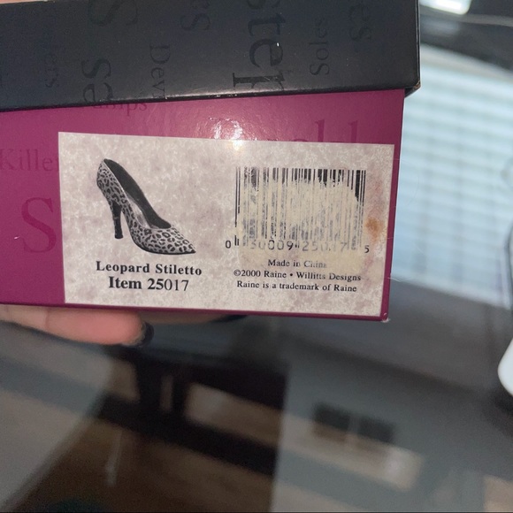 Just The Right Shoe By Raine 1998 Leopard Stiletto - Picture 7 of 8